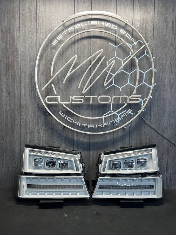 2003-07 CHEVROLET SILVERADO ALPHAREX HEADLIGHTS NOVA