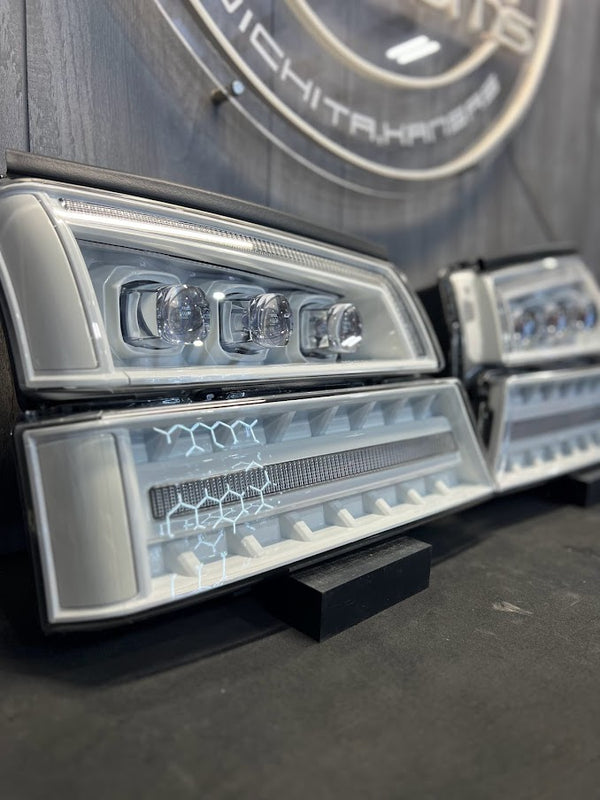 PRE-BUILT 2003-07 CHEVROLET SILVERADO ALPHAREX HEADLIGHTS NOVA