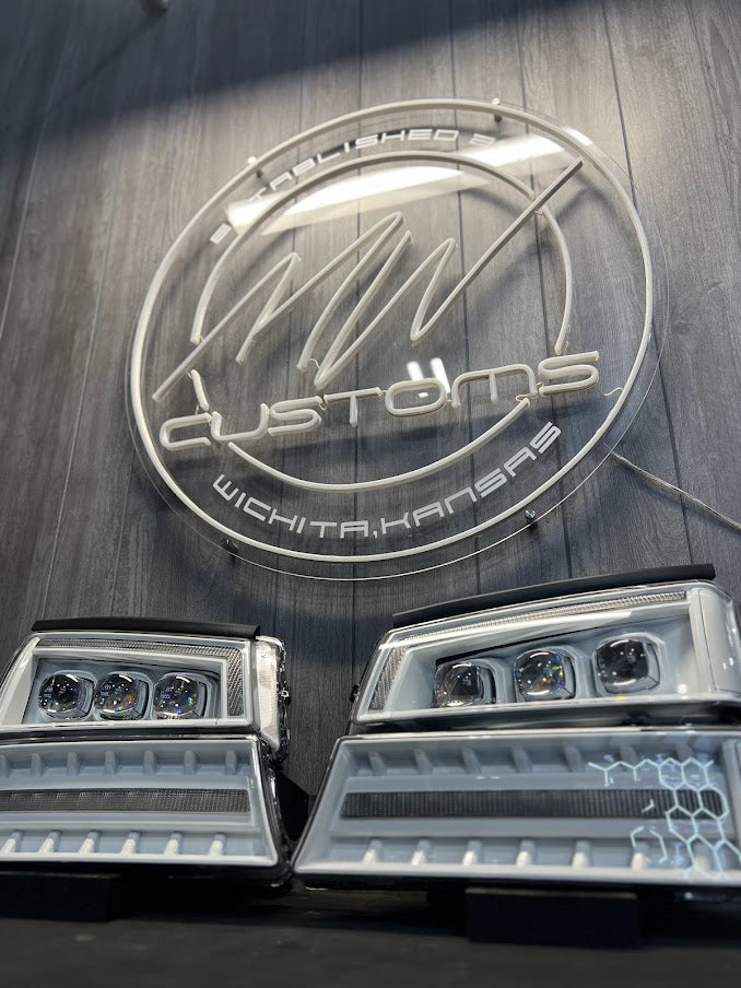 2003-07 CHEVROLET SILVERADO ALPHAREX HEADLIGHTS NOVA