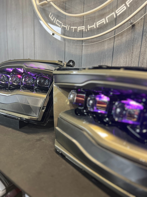 PRE-BUILT 2009-18 DODGE RAM ALPHAREX HEADLIGHTS NOVA SERIES