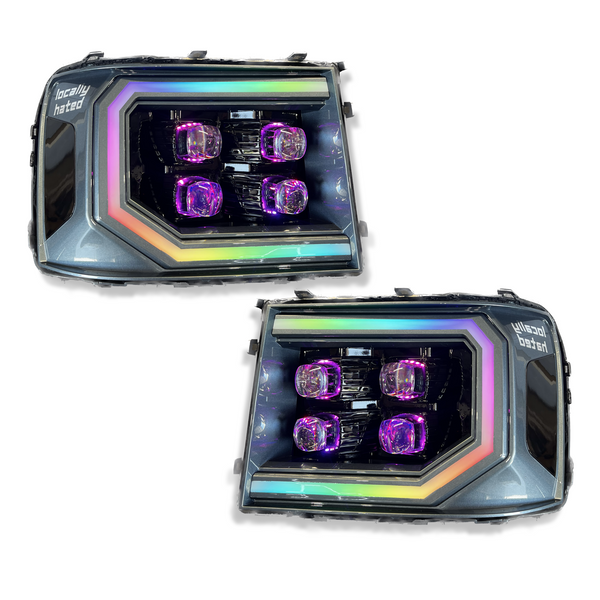 PRE-BUILT 2007-13 GMC SIERRA ALPHAREX HEADLIGHTS NOVA SERIES