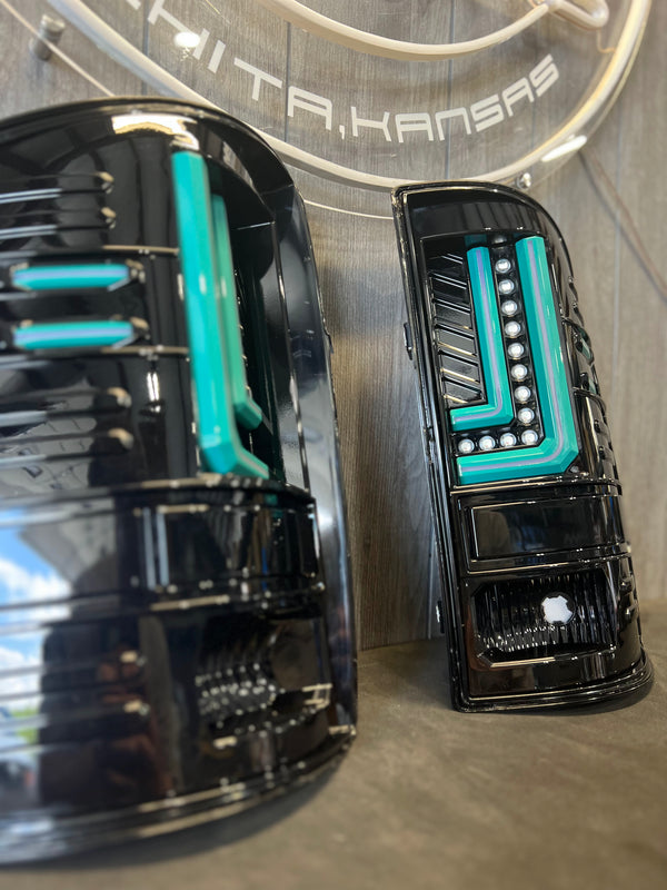 PRE-BUILT 2014-18 GMC SIERRA L Bar TAIL LIGHTS
