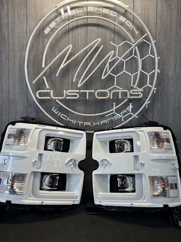 PRE-BUILT 2015-19 CHEVROLET SILVERADO HD 2500/3500 ALPAHAREX HEADLIGHTS
