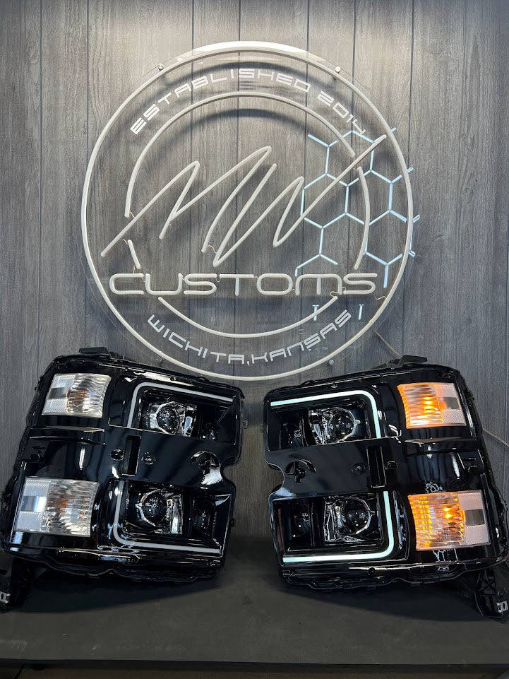2015-19 CHEVROLET SILVERADO HD 2500/3500 ALPAHAREX HEADLIGHTS