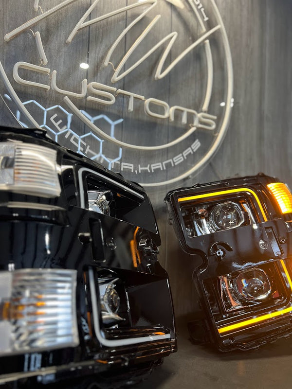 PRE-BUILT 2015-19 CHEVROLET SILVERADO HD 2500/3500 ALPAHAREX HEADLIGHTS