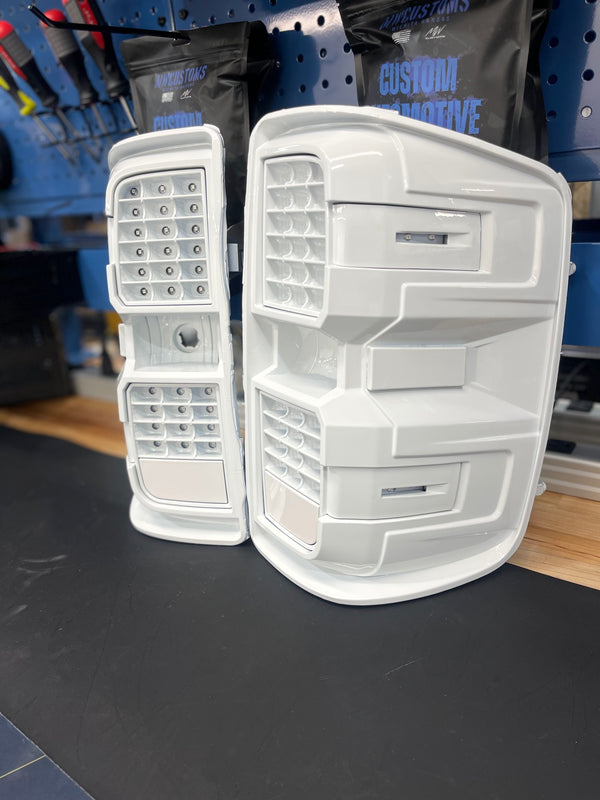 PRE-BUILT 2014-18 CHEVROLET SILVERADO TAIL LIGHTS- FACTORY HALOGEN MODEL ONLY