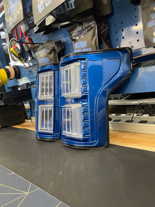 PRE-BUILT 2015-20 FORD F150 TAIL LIGHTS- HALOGEN MODEL