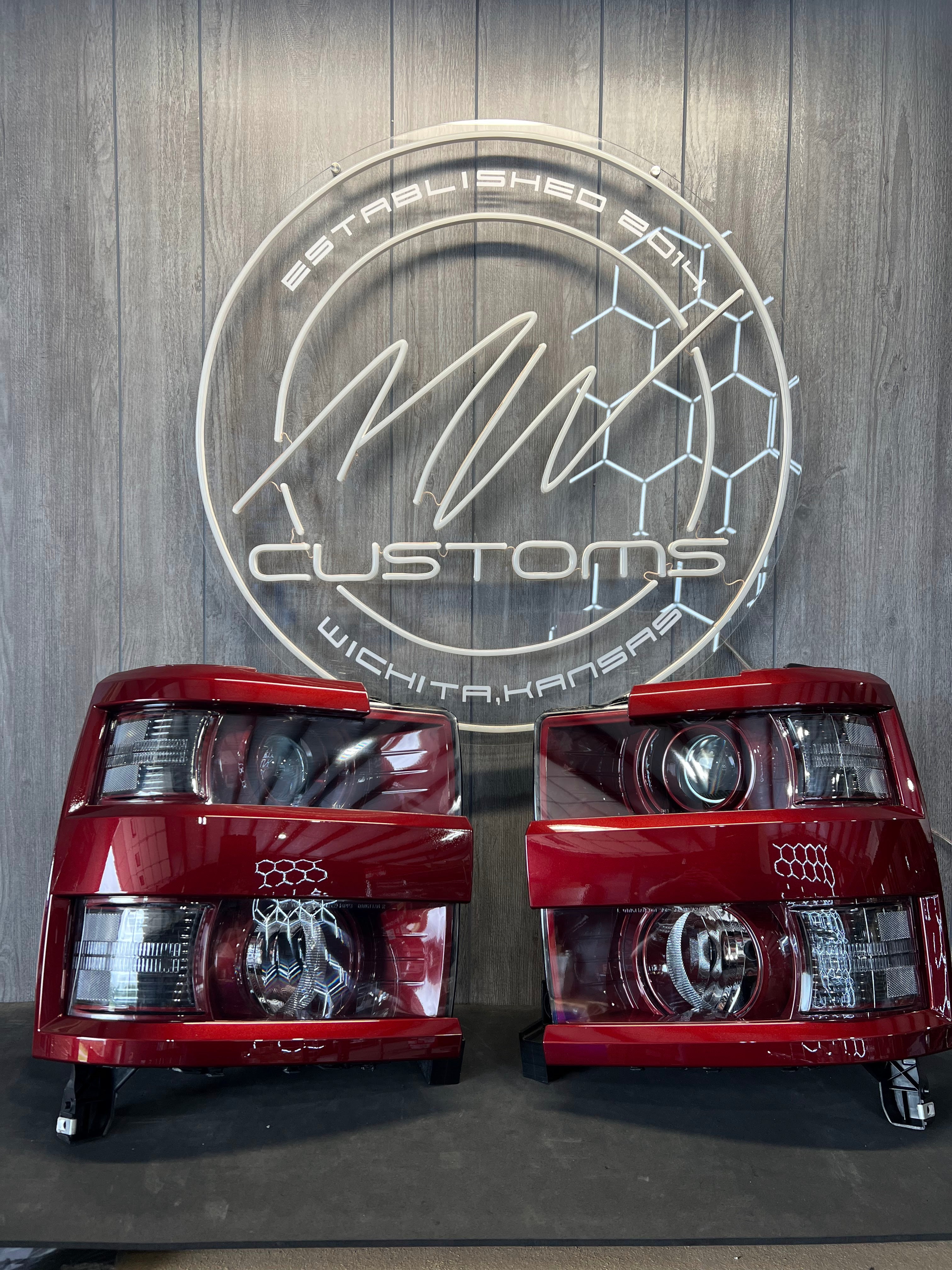 2015-19 CHEVROLET SILVERADO HD 2500/3500 OEM STYLE HEADLIGHTS