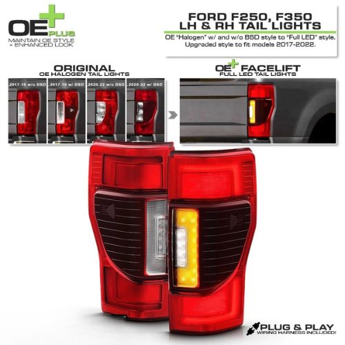 2017 - 19 FORD SUPER DUTY FACELIFT TAIL LIGHTS