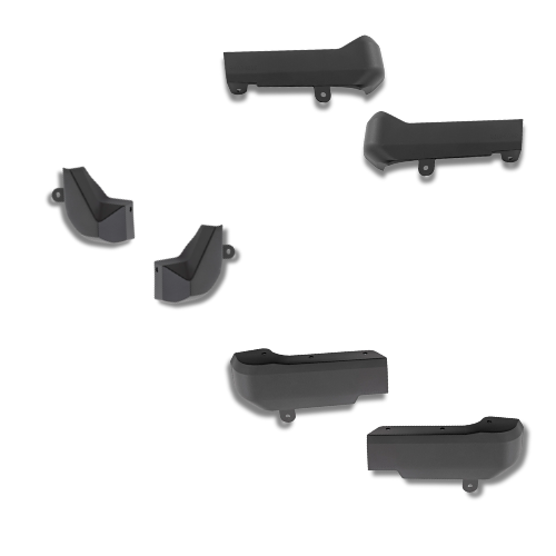 2020 - 25 GMC SIERRA HD/CHEVY SILVERADO HD COLORMATCHED MUD FLAP DELETE KIT