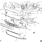 2020 - 23 GMC SIERRA HD COLORMATCHED FRONT END SHROUDS AND VALENCE