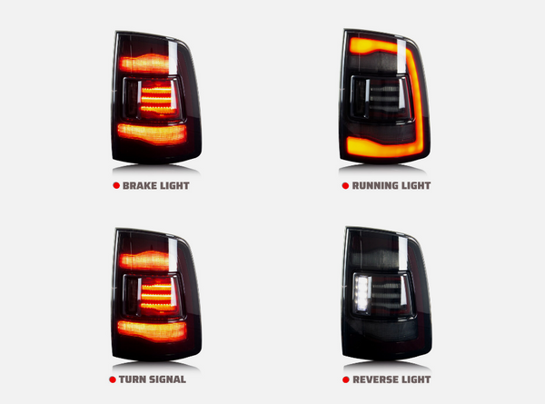 2009 - 18 5TH GEN STYLE OE REPLACEMENT DODGE RAM TAIL LIGHT