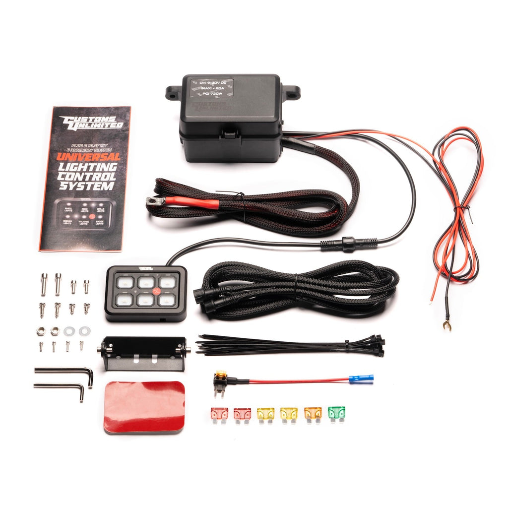 Universal Lighting Control System 6 Gang Switch Panel