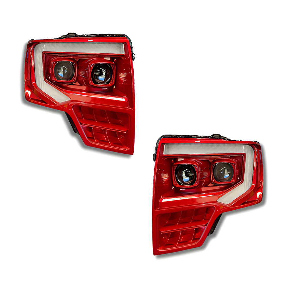 2009 - 2014 F-150 Dual Projector C Bar Headlight
