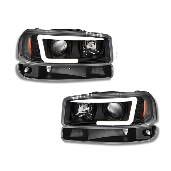 PRE BUILT 1999 - 06 GMC SIERRA C BAR HEADLIGHTS GEN 2