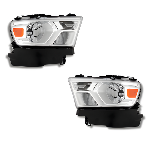 PRE BUILT 2019 - 22 DODGE RAM 1500 OE REPLACEMENT HEADLIGHTS HALOGEN STYLE