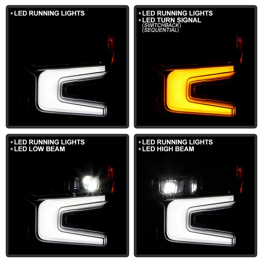 2022 - 25 CHEVY SILVERADO 1500 PROJECTOR LED HEADLIGHTS fits LT/RST