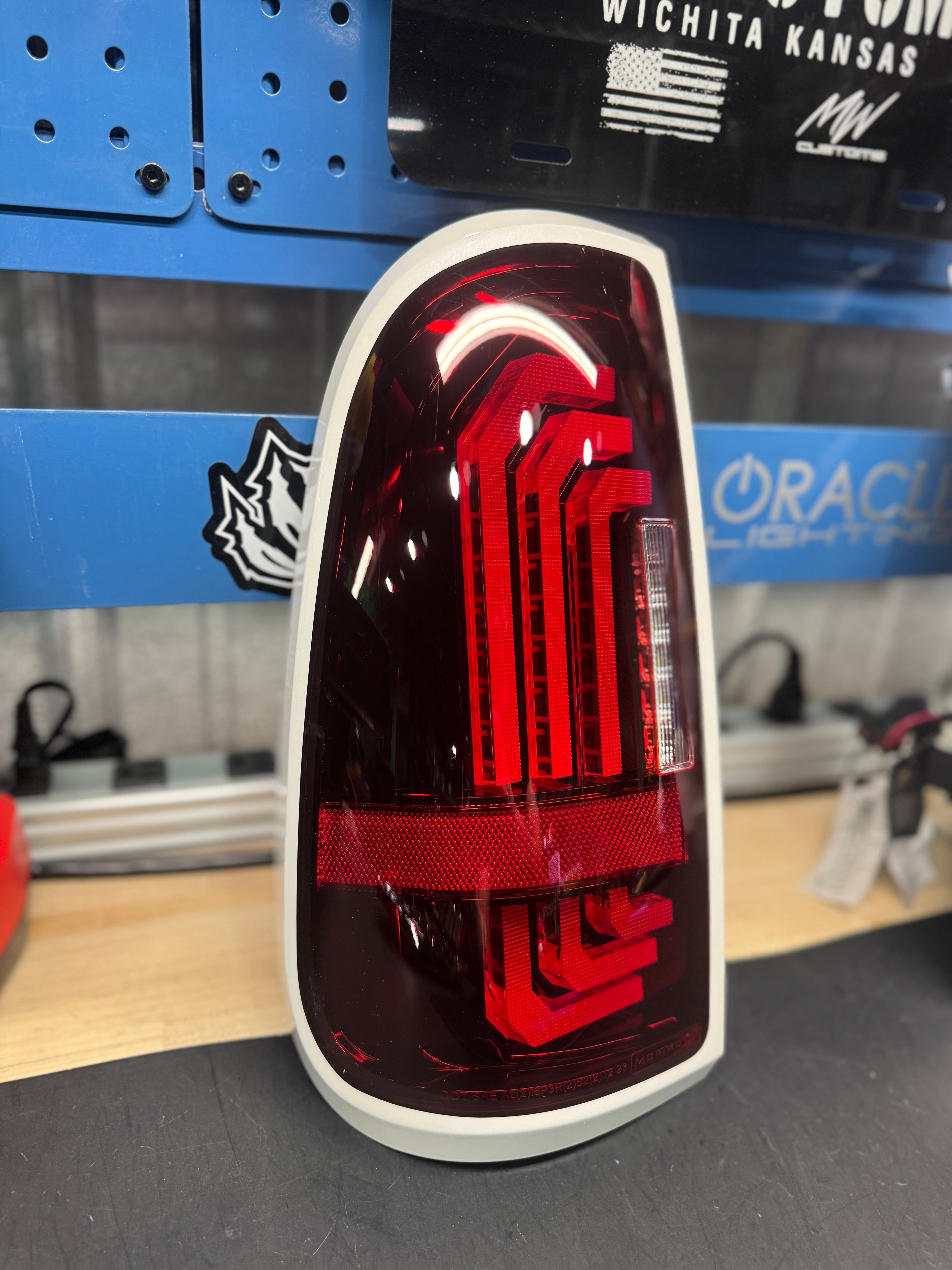 1999 - 16 SUPERDUTY TAIL LIGHTS *RED LENS* *PAINTED: UG BORDER*