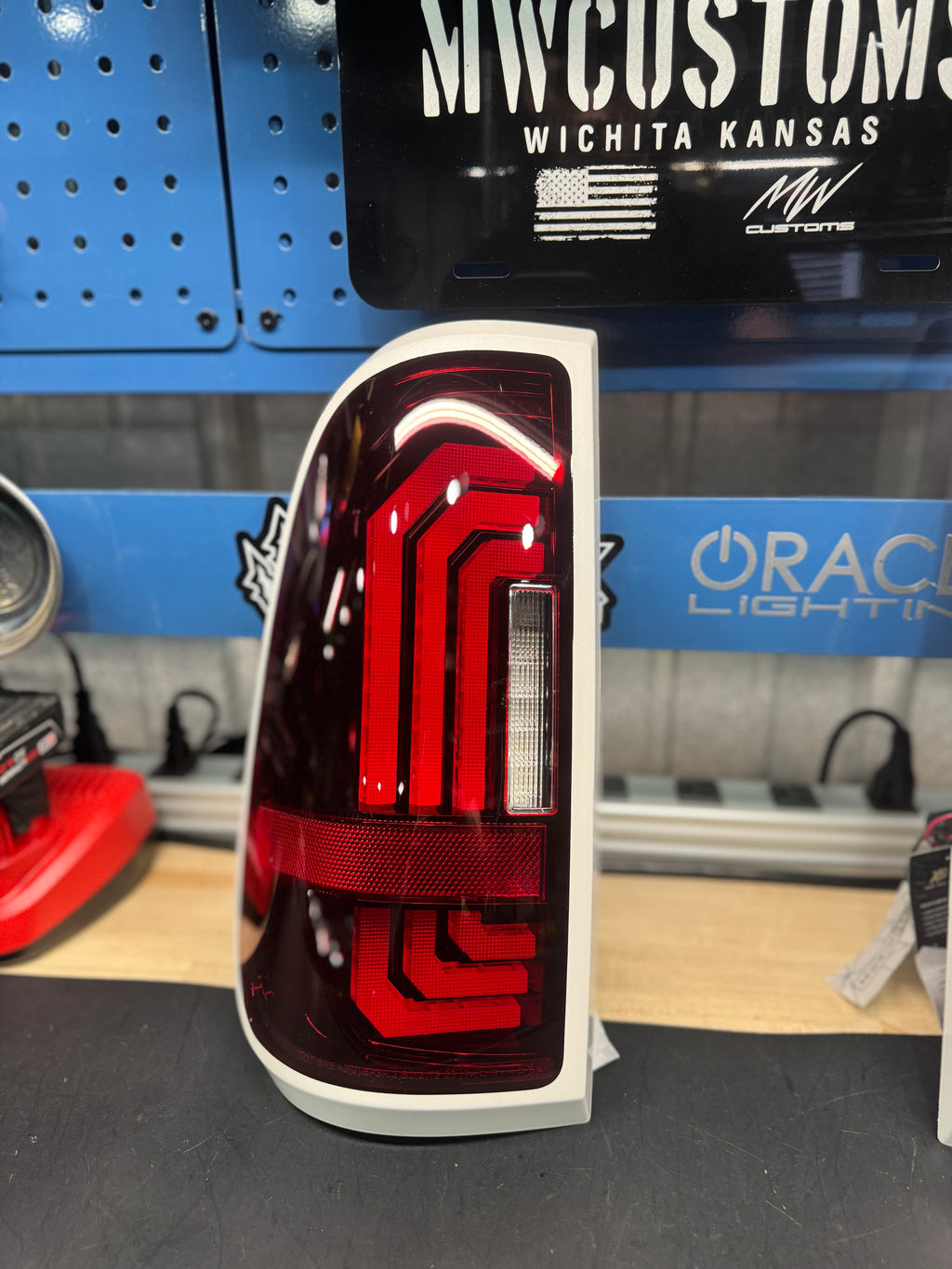 1999 - 16 SUPERDUTY TAIL LIGHTS *RED LENS* *PAINTED: UG BORDER*