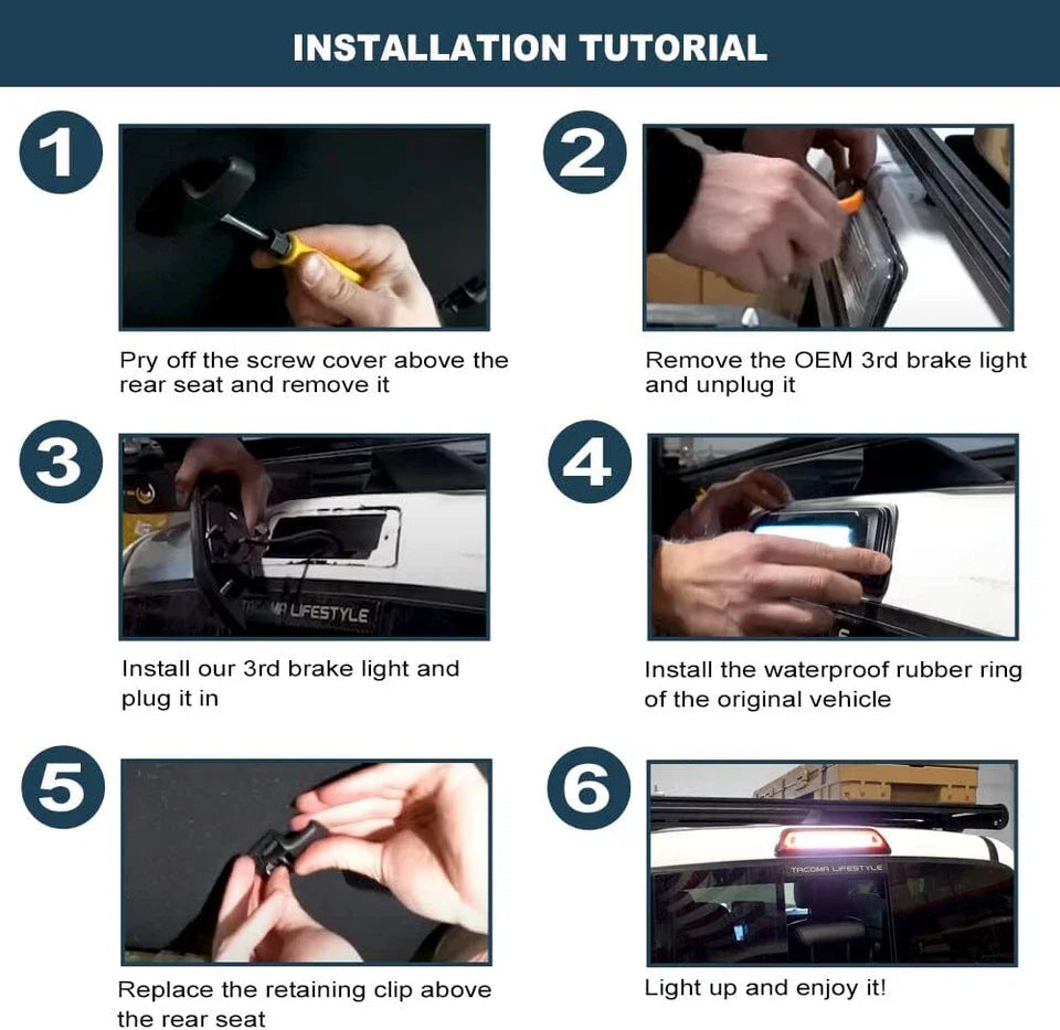 2016-2022 Toyota Tacoma Colormatched LED 3rd Brake Light