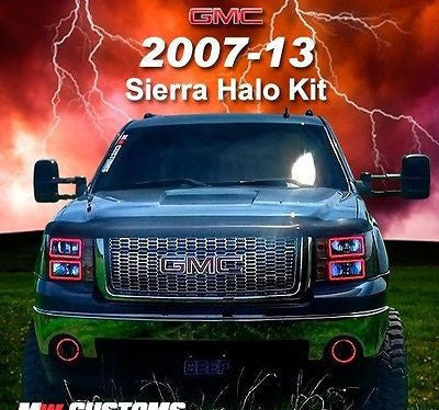 2007-13 GMC SIERRA RBG HALO KIT - MwCustoms