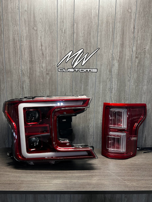 PRE-BUILT 2015-20 FORD F150 TAIL LIGHTS- HALOGEN MODEL