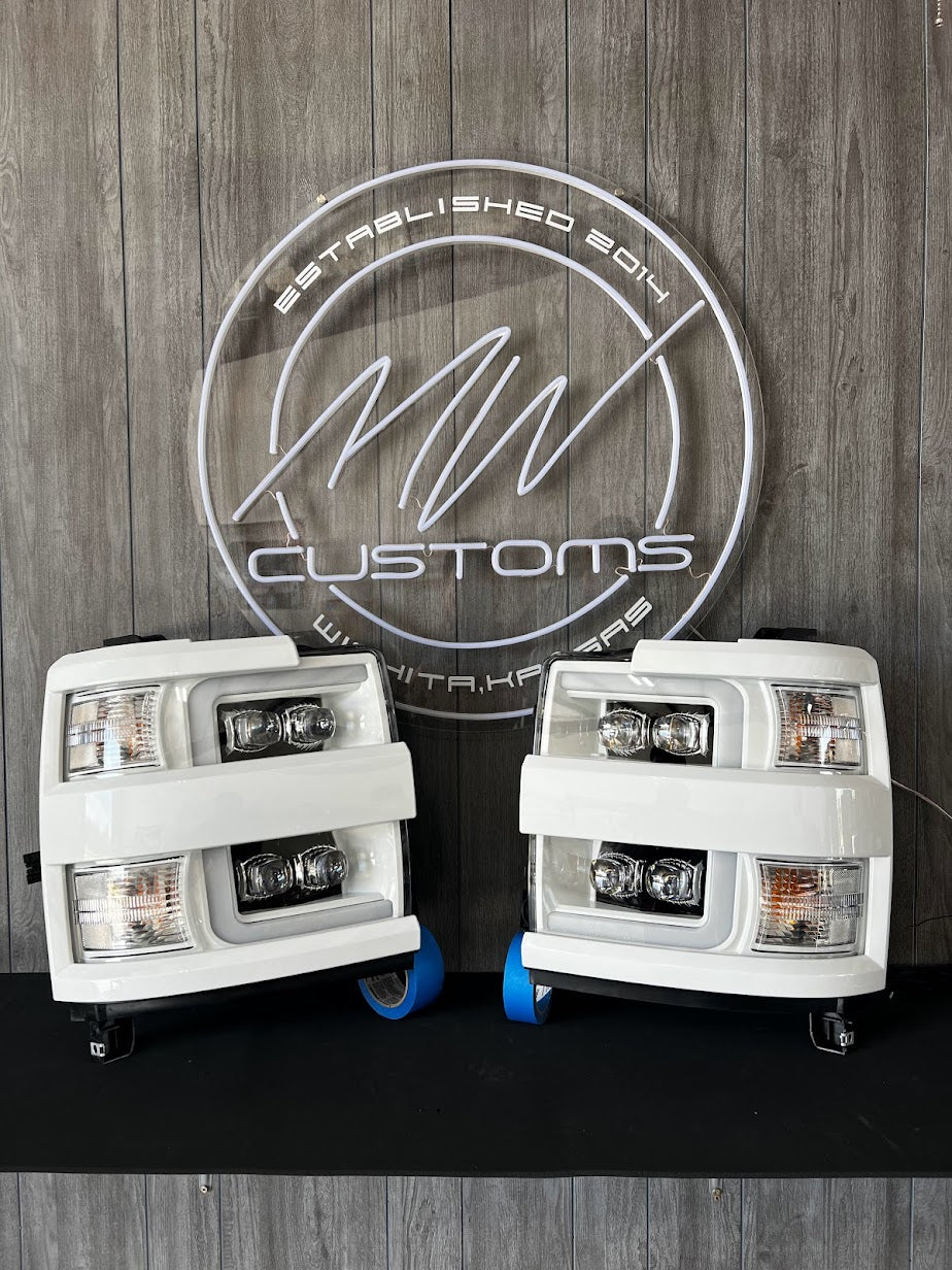 2015-19 CHEVROLET SILVERADO HD 2500/3500 ALPAHAREX HEADLIGHTS NOVA SERIES