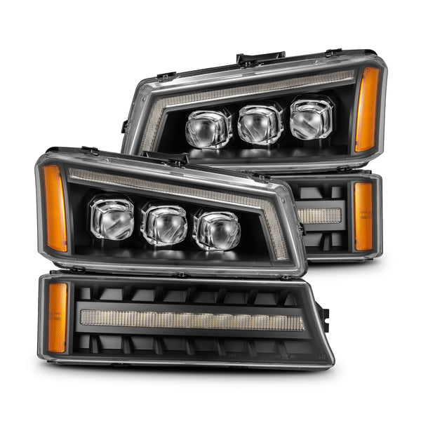 PRE-BUILT 2003-07 CHEVROLET SILVERADO ALPHAREX HEADLIGHTS NOVA