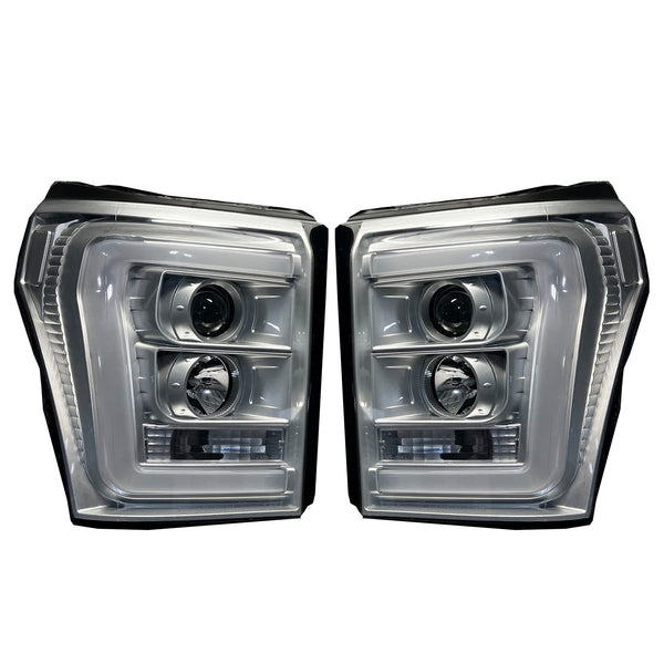 PRE-BUILT 2011-16 FORD SUPER DUTY C BAR HEADLIGHTS