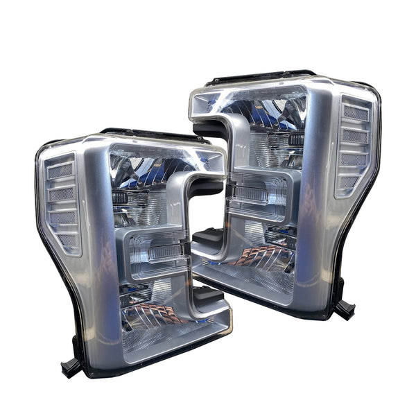 PRE BUILT 2017-19 FORD SUPER DUTY HALOGEN HEADLIGHTS