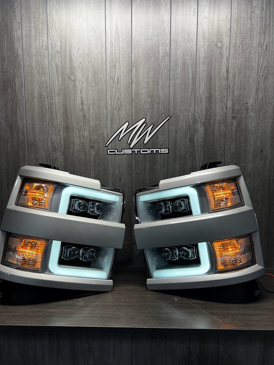 2015-19 CHEVROLET SILVERADO HD 2500/3500 ALPAHAREX HEADLIGHTS NOVA SERIES