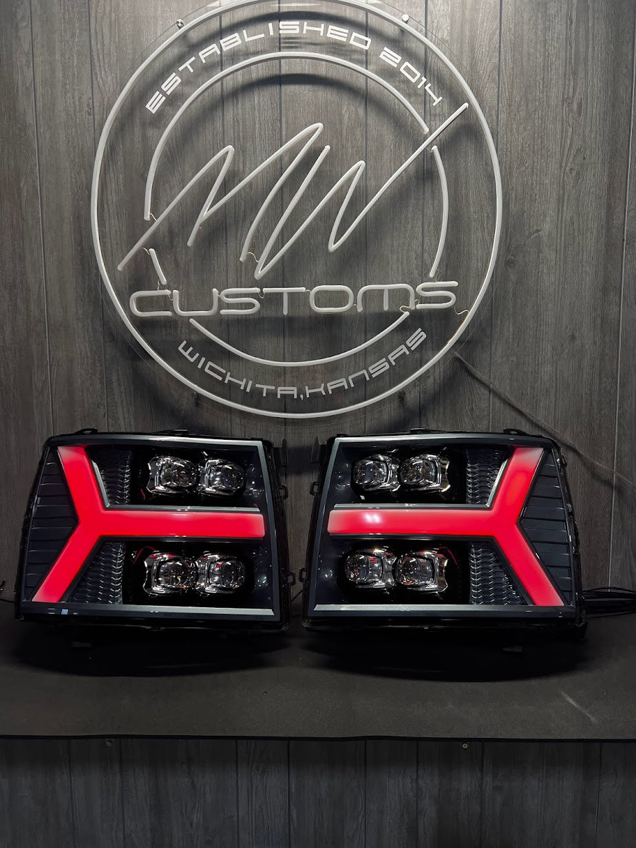 2007-13 SILVERADO ALPHAREX HEADLIGHTS NOVA SERIES