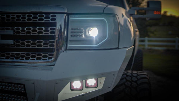 PRE-BUILT 2007-13 GMC SIERRA ALPHAREX HEADLIGHTS