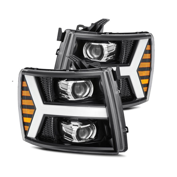 PRE BUILT 2007-13 SILVERADO ALPHAREX HEADLIGHTS