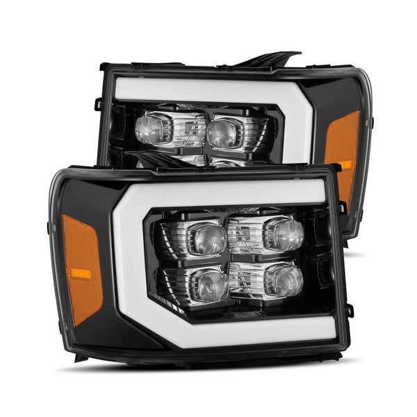 PRE-BUILT 2007-13 GMC SIERRA ALPHAREX HEADLIGHTS NOVA SERIES