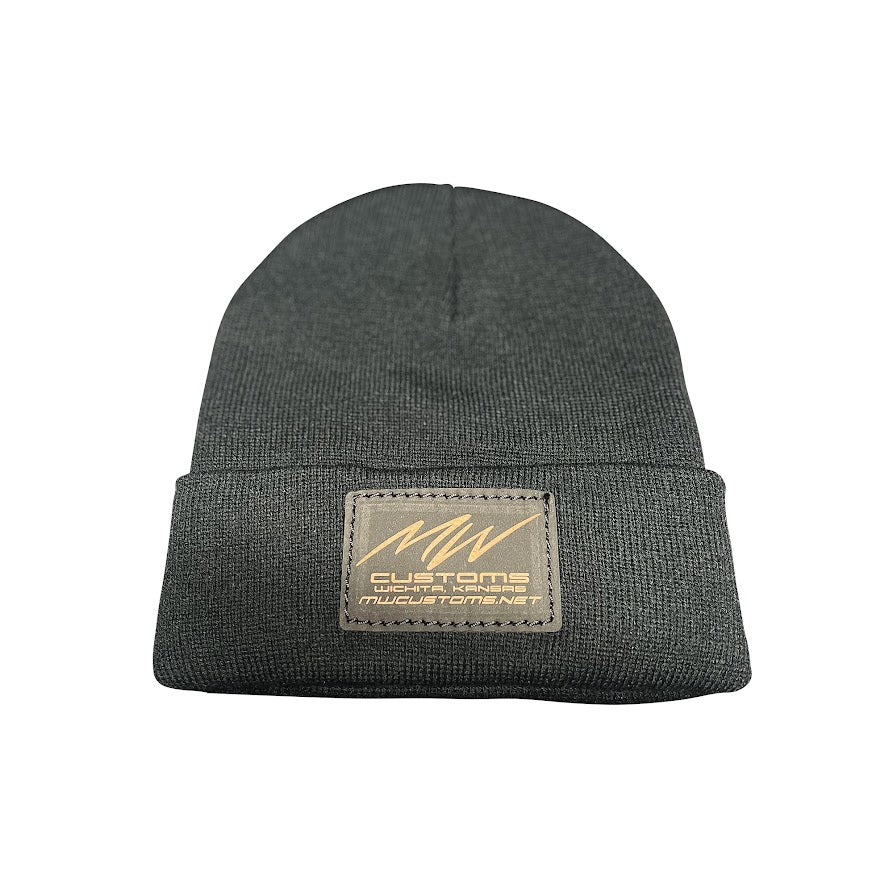 BLACK CUFF BEANIE