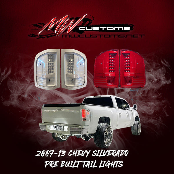 PRE-BUILT 2007-13 CHEVROLET SILVERADO TAIL LIGHTS