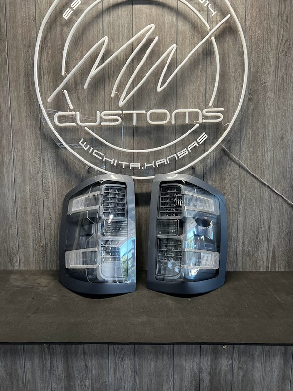 PRE-BUILT 2014-18 CHEVROLET SILVERADO TAIL LIGHTS- FACTORY HALOGEN MODEL ONLY