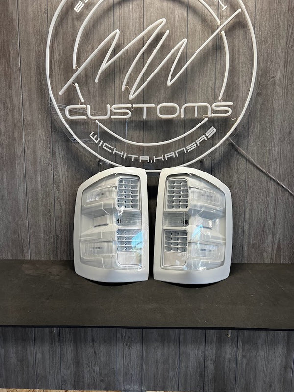 PRE-BUILT 2014-18 CHEVROLET SILVERADO TAIL LIGHTS- FACTORY HALOGEN MODEL ONLY