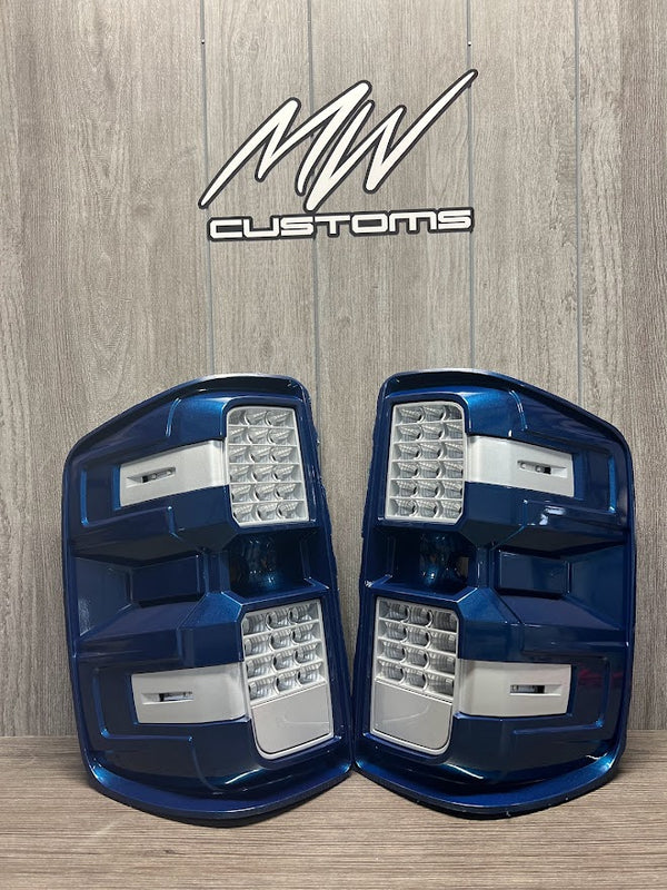 PRE-BUILT 2014-18 CHEVROLET SILVERADO TAIL LIGHTS- FACTORY HALOGEN MODEL ONLY