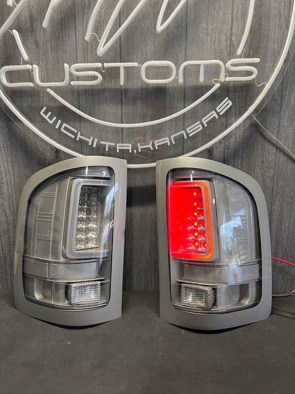 PRE-BUILT 2007-13 CHEVROLET SILVERADO C BAR TAIL LIGHTS