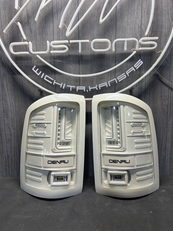 PRE-BUILT 2014-18 GMC SIERRA L Bar TAIL LIGHTS