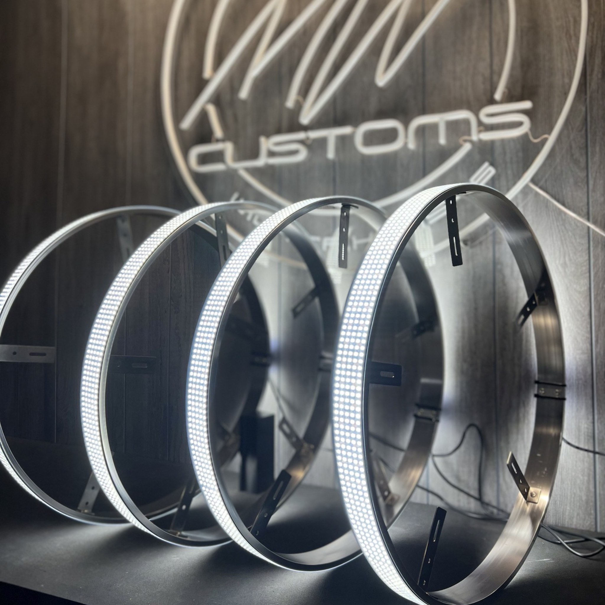 5 ROW HIGH INTENSITY WHITE WHEEL LIGHTS