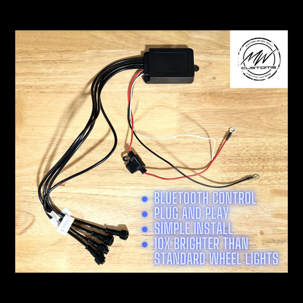 5 ROW WHITE LED WHEEL LIGHTS