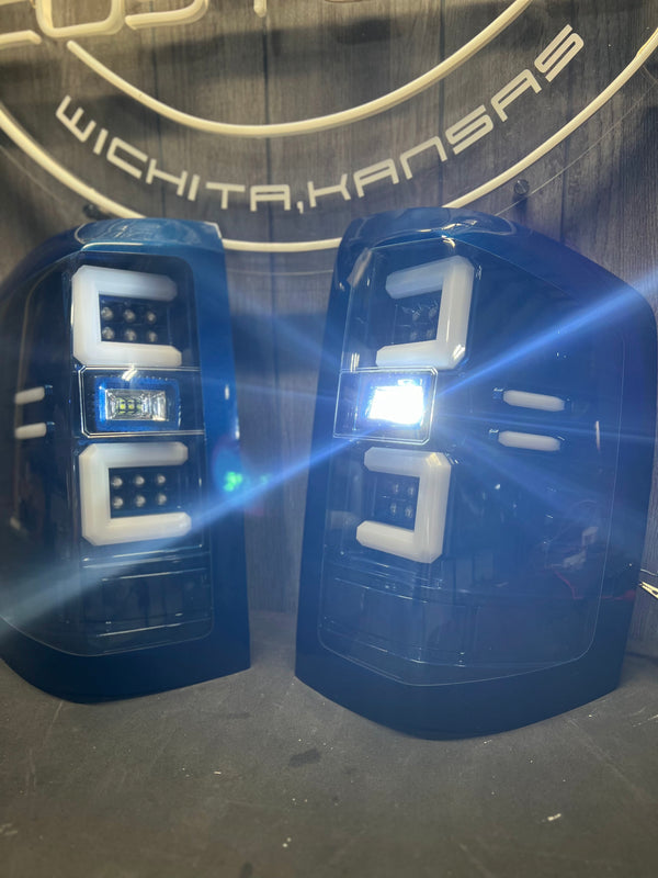 PRE-BUILT 2014-18 CHEVROLET SILVERADO C BAR TAIL LIGHTS