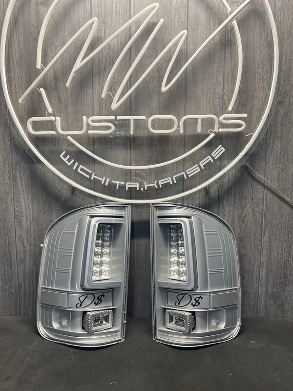 PRE-BUILT 2007-13 CHEVROLET SILVERADO C BAR TAIL LIGHTS