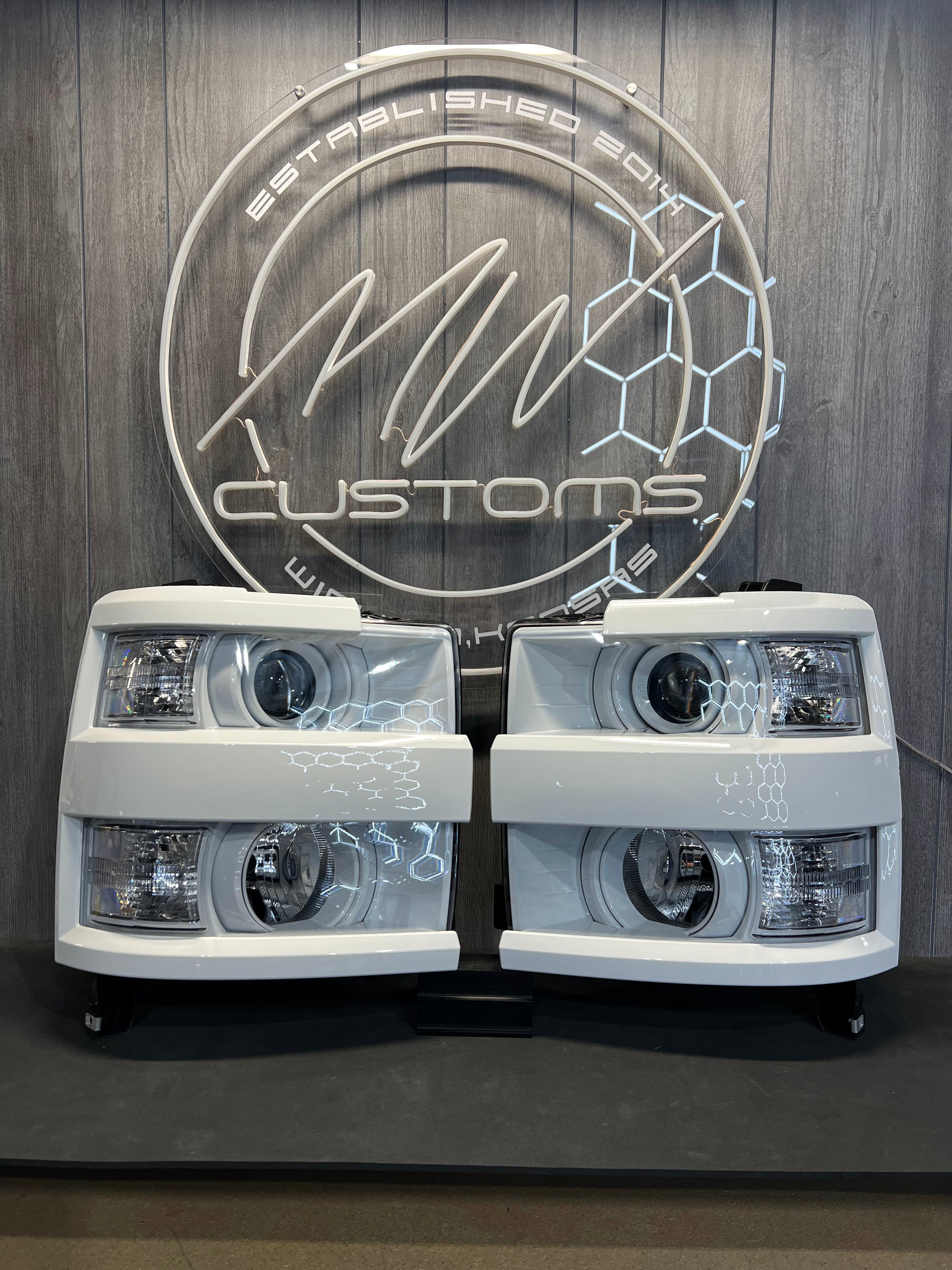 2015-19 CHEVROLET SILVERADO HD 2500/3500 OEM STYLE HEADLIGHTS