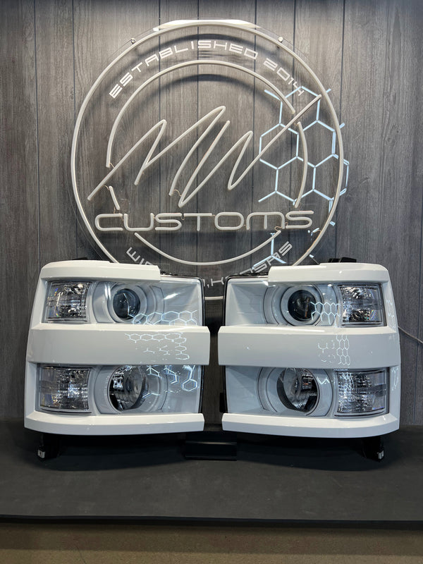 PRE-BUILT 2015-19 CHEVROLET SILVERADO HD 2500/3500 OEM STYLE HEADLIGHTS