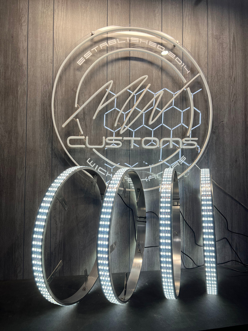 QUAD ROW HIGH INTENSITY RGBW WHEEL LIGHTS