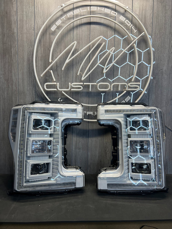 PRE BUILT 2017-19 FORD SUPER DUTY MORIMOTO HYBRID HEADLIGHTS